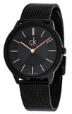 Calvin Klein Minimal Black Dial Black Mesh Bracelet Watch for Women - K3M23421 Buy Now By Calvin Klein