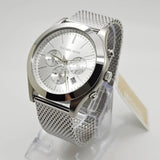 Michael Kors Slim Runway Chronograph Silver Dial Silver Mesh Bracelet Watch For Men - MK9059 Buy Now By Michael Kors