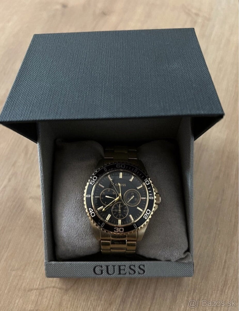 Guess BFF Multifunction Black Dial Gold Steel Strap Watch for Women - W0231L3 Buy Now By Guess