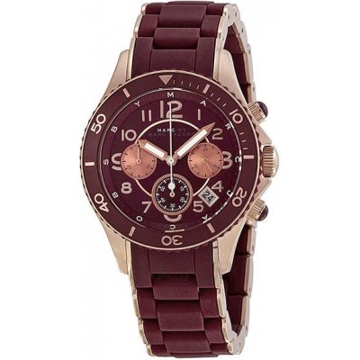 Marc Jacobs Rock Chronograph Red Dial Red Silicone Strap Watch for Women - MBM2596 Buy Now By Marc Jacobs