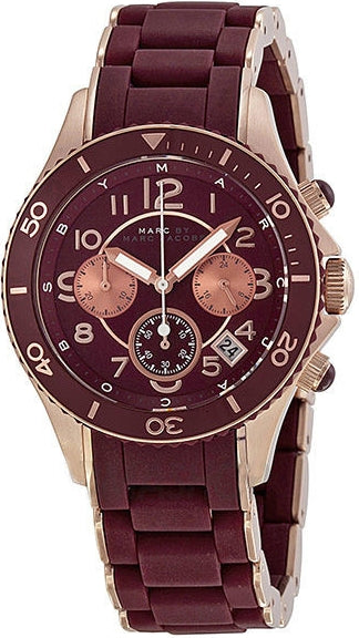 Marc Jacobs Rock Chronograph Red Dial Red Silicone Strap Watch for Women - MBM2596 Buy Now By Marc Jacobs
