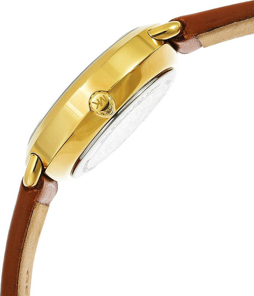 Michael Kors Portia Quartz White Dial Brown Leather Strap Watch For Women - MK2734 Buy Now By Michael Kors