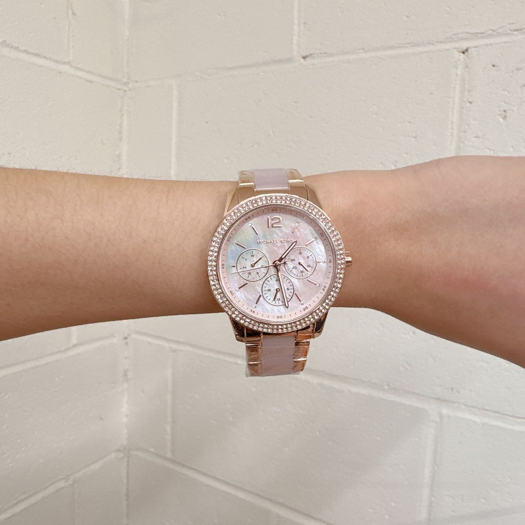 Michael Kors Tibby Multifunction Rose Gold Dial Rose Gold Steel Strap Watch For Women - MK6928 Buy Now By Michael Kors