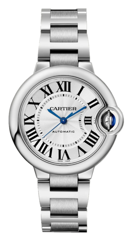 Cartier Ballon Bleu De Cartier Silver Dial Silver Steel Strap Watch for Women - WSBB0044 Buy Now By Cartier