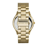 Michael Kors Slim Runway Green Dial Gold Steel Strap Watch for Women - MK3435 Buy Now By Michael Kors