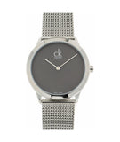 Calvin Klein Minimal Grey Dial Silver Mesh Bracelet Watch for Women - K3M2212X Buy Now By Calvin Klein