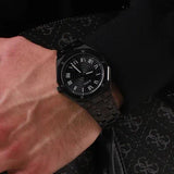 Guess Asset Quartz Black Dial Black Steel Strap Watch For Men - GW0575G3 Buy Now By Guess