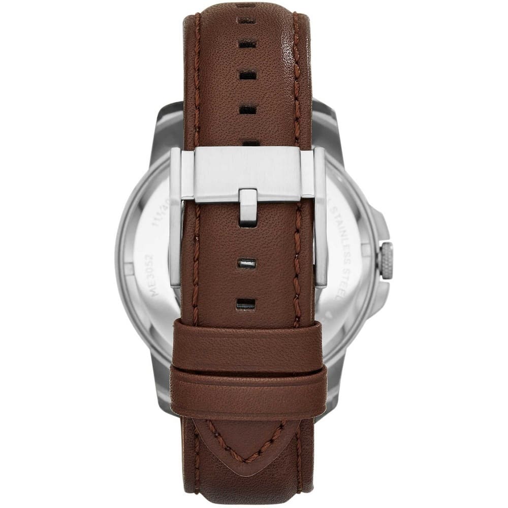 Fossil Grant Automatic White Dial Brown Leather Strap Watch for Men - ME3052 Buy Now By Fossil