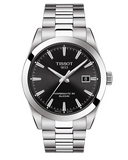 Tissot Gentleman Powermatic 80 Silicium Black Dial Silver Steel Strap Watch For Men - T127.407.11.051.00 Buy Now By Tissot