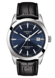 Tissot Gentleman Powermatic 80 Silicium Blue Dial Black Leather Strap Watch For Men - T127.407.16.041.01 Buy Now By Tissot