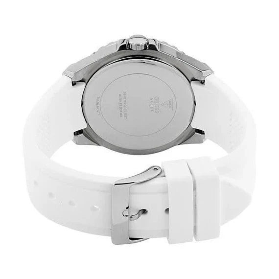 Guess Zena Analog White Dial White Rubber Strap Watch For Women - W1094L1 Buy Now By Guess