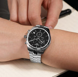 Tissot T Classic PR 100 Chronograph Black Dial Silver Steel Strap Watch for Men - T101.417.11.051.00 Buy Now By Tissot