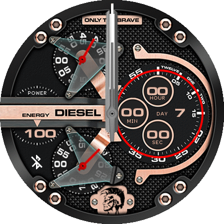 Diesel Mr Daddy 2.0 Chronograph Black Dial Black Leather Strap Watch For Men - DZ7350 Buy Now By Diesel