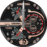 Diesel Mr Daddy 2.0 Chronograph Black Dial Black Leather Strap Watch For Men - DZ7350 Buy Now By Diesel