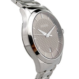 Gucci G Timeless Brown Dial Silver Steel Strap Watch For Men - YA126445 Buy Now By Gucci
