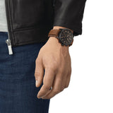 Tissot Chrono XL Quartz Black Dial Brown Leather Strap Watch For Men - T116.617.36.052.03 Buy Now By Tissot