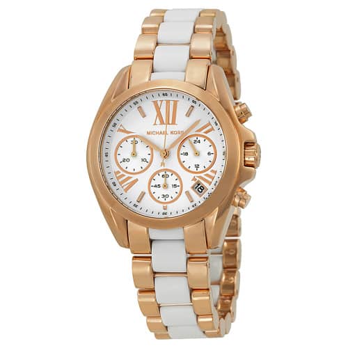 Michael Kors Bradshaw Silver Dial Two Tone Steel Strap Watch for Women - MK5907 Buy Now By Michael Kors