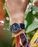 Breitling Chronomat Automatic 36 South Sea Blue Dial Blue Leather Strap Watch for Women - A10380611C1P1 Buy Now By Breitling