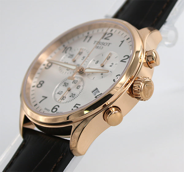 Tissot Chrono XL Classic Silver Dial Brown Leather Strap Watch For Men - T116.617.36.037.00 Buy Now By Tissot