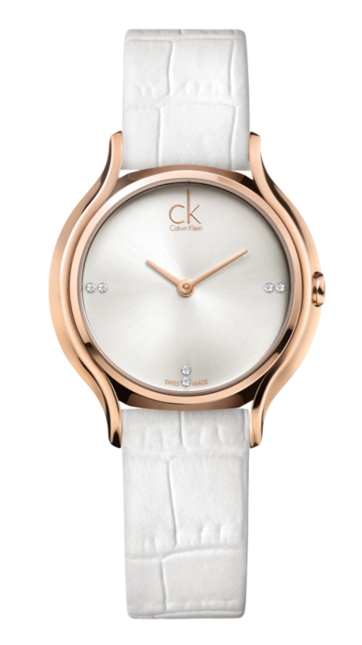 Calvin Klein Skirt White Dial White Leather Strap Watch for Women - K2U236KW Buy Now By Calvin Klein