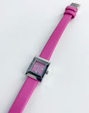 Gucci G-Frame Square Fuchsia Mother of Pearl Dial Fuchsia Leather Strap Watch For Women - YA128533 Buy Now By Gucci