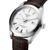 Tissot Gentleman Powermatic 80 Silicium Silver Dial Brown Leather Strap Watch For Men - T127.407.16.031.01 Buy Now By Tissot