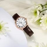 Tissot T Classic Carson Premium White Dial Brown Leather Strap Watch for Women - T122.207.36.033.00 Buy Now By Tissot