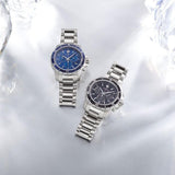 Movado Series 800 Chronograph Blue Dial Silver Steel Strap Watch For Men - 2600141 Buy Now By Movado