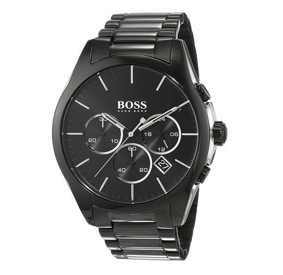 Hugo Boss Onyx Black Dial Black Steel Strap Watch for Men - 1513365 Buy Now By Hugo Boss