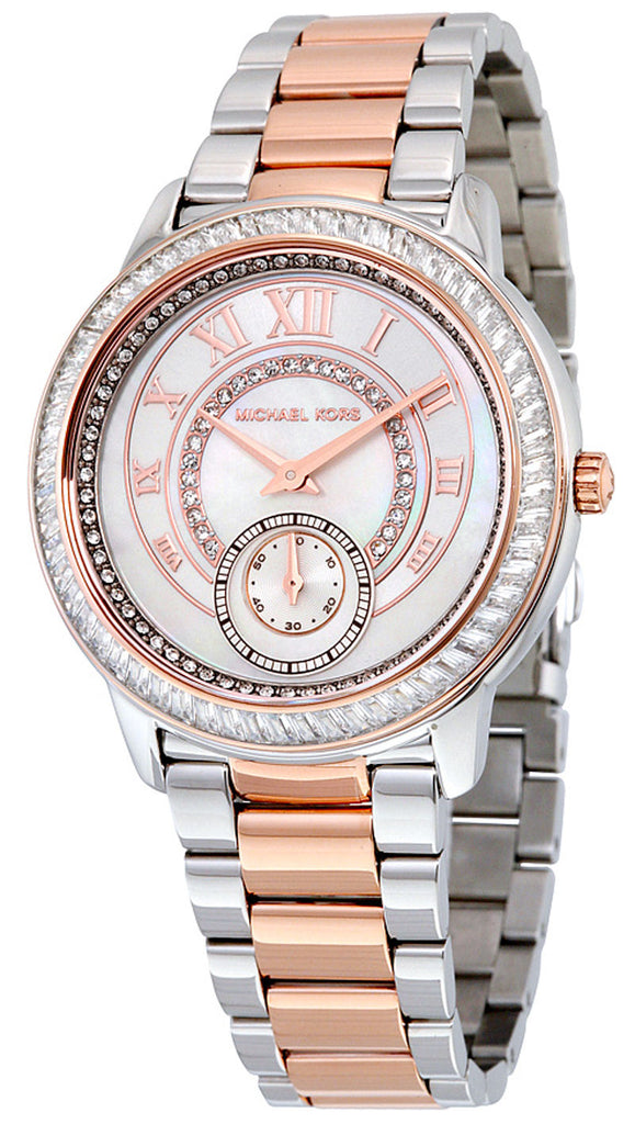 Michael Kors Madelyn Silver Dial Two Tone Steel Strap Watch for Women - MK6288 Buy Now By Michael Kors