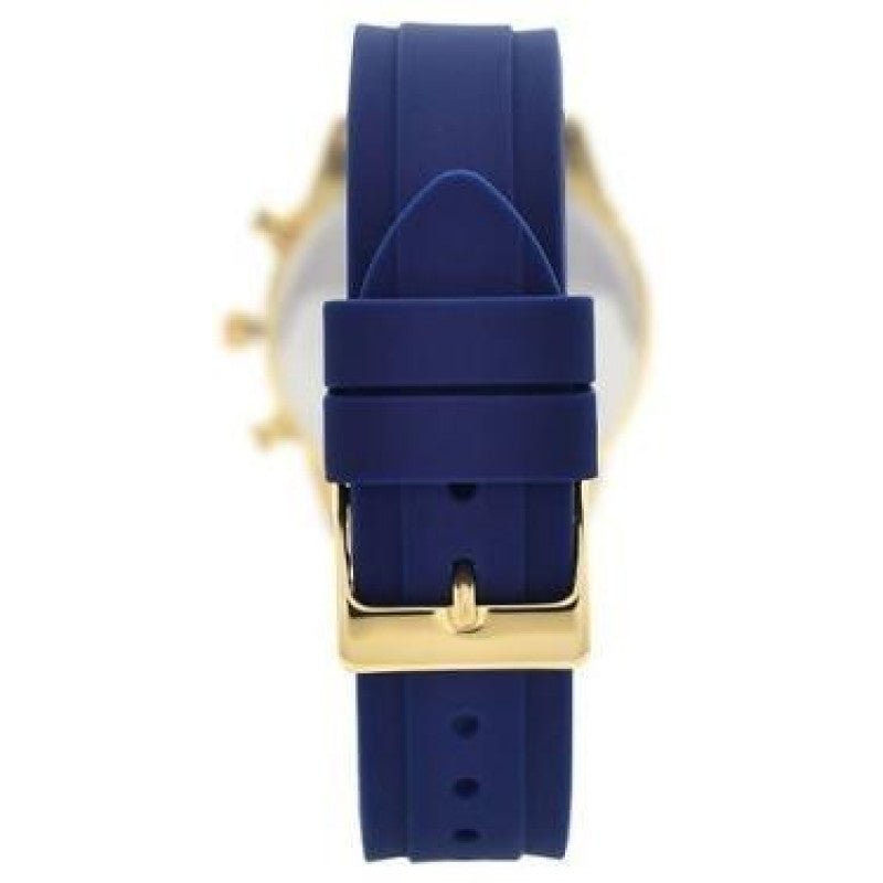Guess Catalina Blue Gold Tone Blue Silicone Strap Watch For Women - W0562L2 Buy Now By Guess