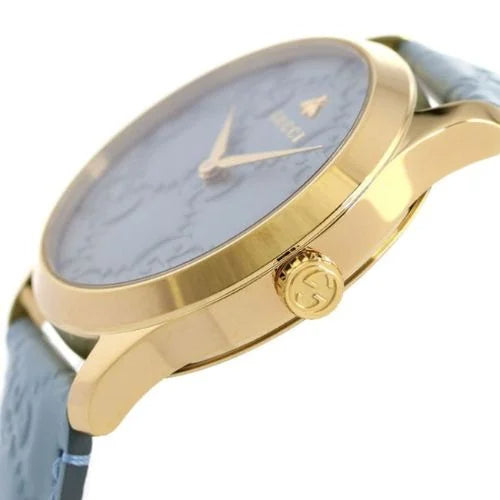 Gucci G Timeless Quartz Blue Dial Blue Leather Strap Watch For Men - YA1264097 Buy Now By Gucci
