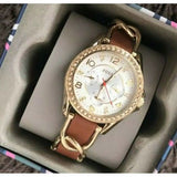 Fossil Riley Multifunction White Dial Orange Leather Strap Watch for Women - ES3723 Buy Now By Fossil