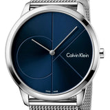 Calvin Klein Minimal Blue Dial Silver Mesh Bracelet Watch for Men - K3M2112N Buy Now By Calvin Klein