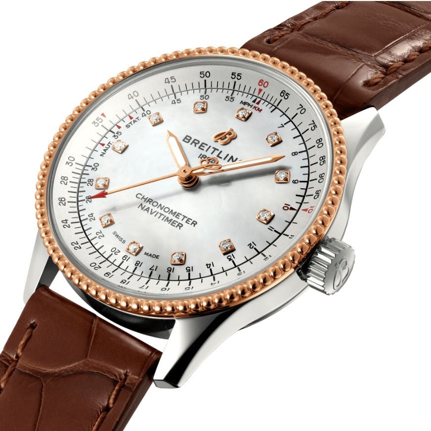 Breitling Navitimer Automatic 38mm Leather Strap Mens Watch - A17325211G1P1 Buy Now By Breitling