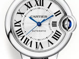 Cartier Ballon Bleu De Cartier Silver Dial Black Leather Strap Watch for Women - WSBB0030 Buy Now By Cartier