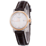 Tissot Bridgeport Lady White Dial Brown Leather Strap Watch For Women - T097.010.26.118.00 Buy Now By Tissot