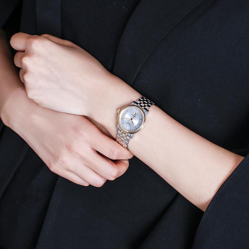 Tissot T Classic Carson Premium White Dial Two Tone Steel Strap Watch for Women - T122.207.22.031.00 Buy Now By Tissot