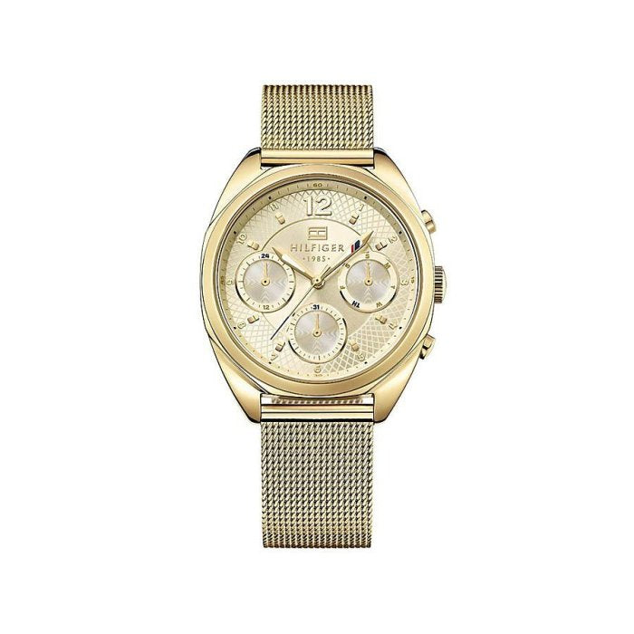 Tommy Hilfiger Mia Gold Dial Gold Mesh Bracelet Watch for Women - 1781488 Buy Now By Tommy Hilfiger