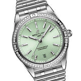 Breitling Chronomat Automatic 36 Diamonds Green Dial Two Tone Steel Strap Watch for Women - A10380591L1A1 Buy Now By Breitling