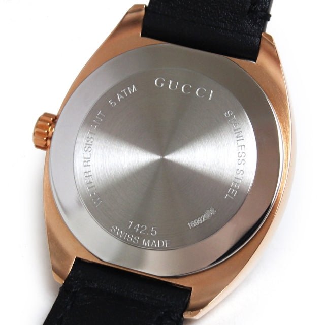 Gucci GG2570 Quartz Black Dial Black Leather Strap Watch For Women - YA142509 Buy Now By Gucci