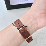 Tissot Everytime Desire White Dial Maroon NATO Strap Watch for Women - T109.210.37.031.00 Buy Now By Tissot