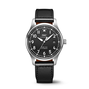 IWC Pilot's Mark XVIII 40mm Black Dial Black Leather Strap Watch for Men - IW327001 Buy Now By IWC