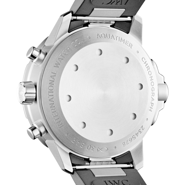 IWC Aquatimer Chronograph Black Dial Black Leather Strap Watch for Men - IW376803 Buy Now By IWC