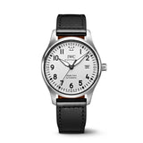 IWC Pilot's Watch Mark XVIII White Dial Black Leather Strap Watch for Men - IW327002 Buy Now By IWC