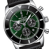 Breitling Superocean Heritage B01 Chronograph 44 Limited Edition Green Dial Black Mesh Bracelet Watch for Men - AB01621A1L1S1 Buy Now By Breitling