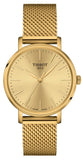 Tissot Everytime Lady Gold Dial Gold Mesh Bracelet Watch for Women - T143.210.33.021.00 Buy Now By Tissot