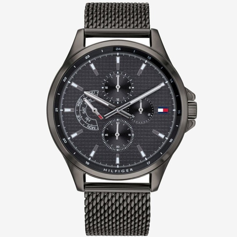 Tommy Hilfiger Shawn Chronograph Quartz Grey Dial Grey Mesh Bracelet Watch for Men - 1791613 Buy Now By Tommy Hilfiger
