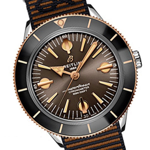 Breitling Superocean Heritage '57 Outerknown Limited Edition Brown Dial Brown NATO Strap Watch for Men - U103701A1Q1W1 Buy Now By Breitling