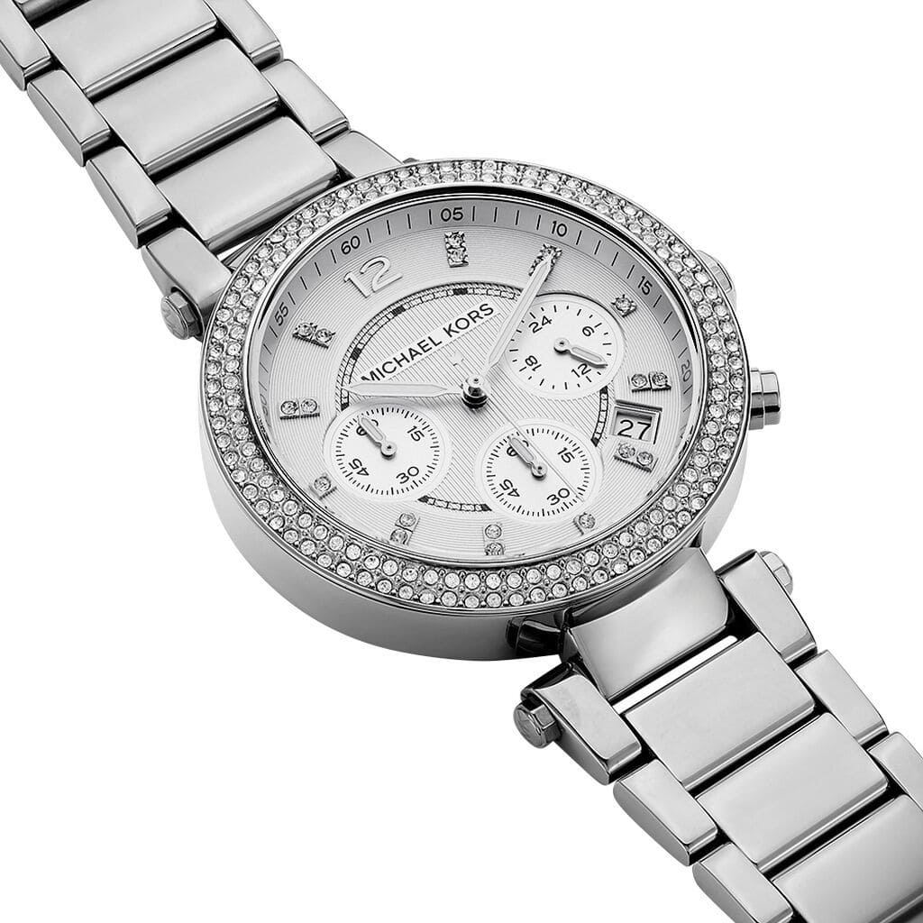 Michael Kors Parker Silver Dial Silver Steel Strap Watch for Women - MK5353 Buy Now By Michael Kors